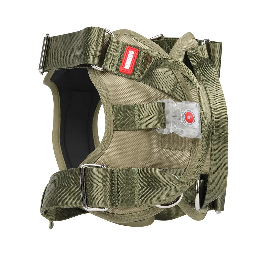 LED luminous chest strap explosion proof Oxford cloth black colour front view