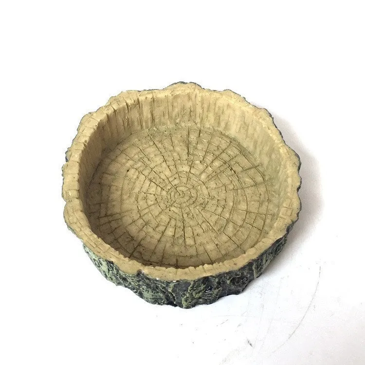 Pet feeding bowl set with four sizes including snack bowl wood pattern bowl grey basin and large food bowl in light red colour