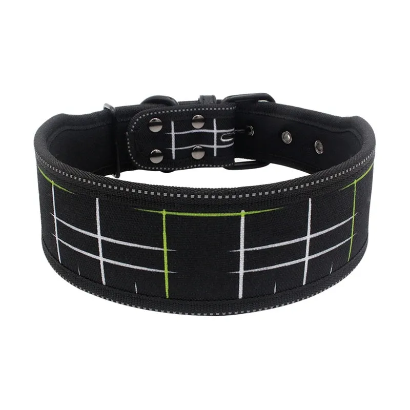 Diving material cloth pet collar in blue camouflage option with adjustable fit