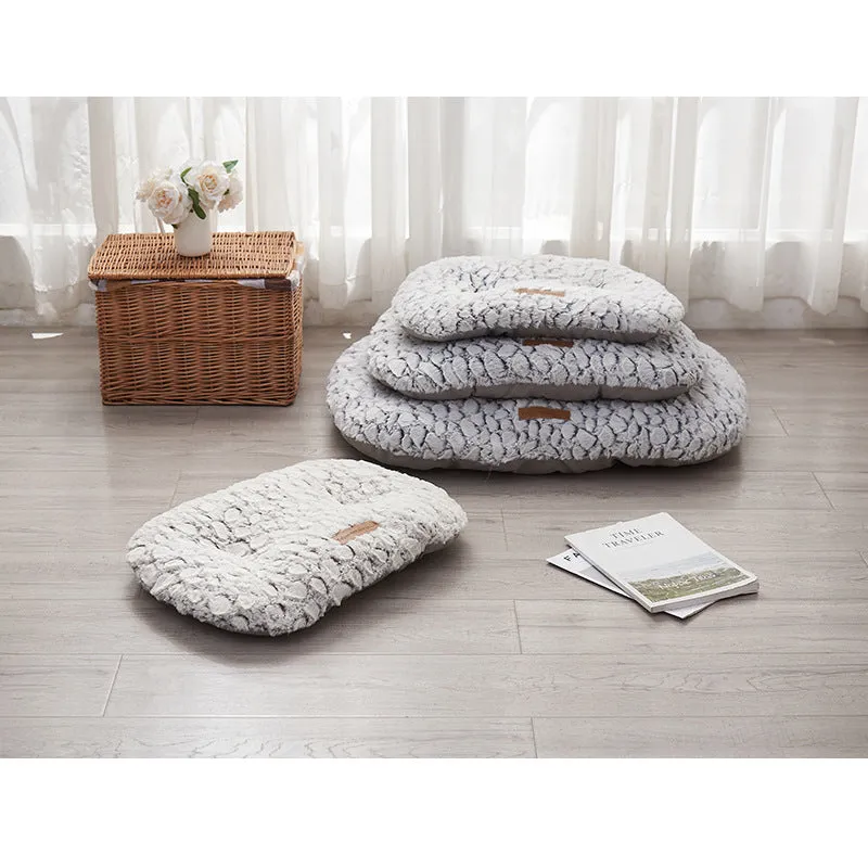 Black and white cloth pet mat dog mat for indoor use