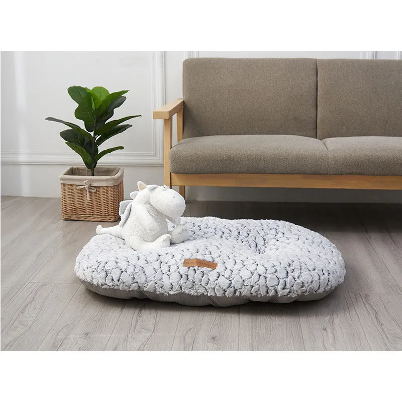 Black and white cloth pet mat dog mat for indoor use