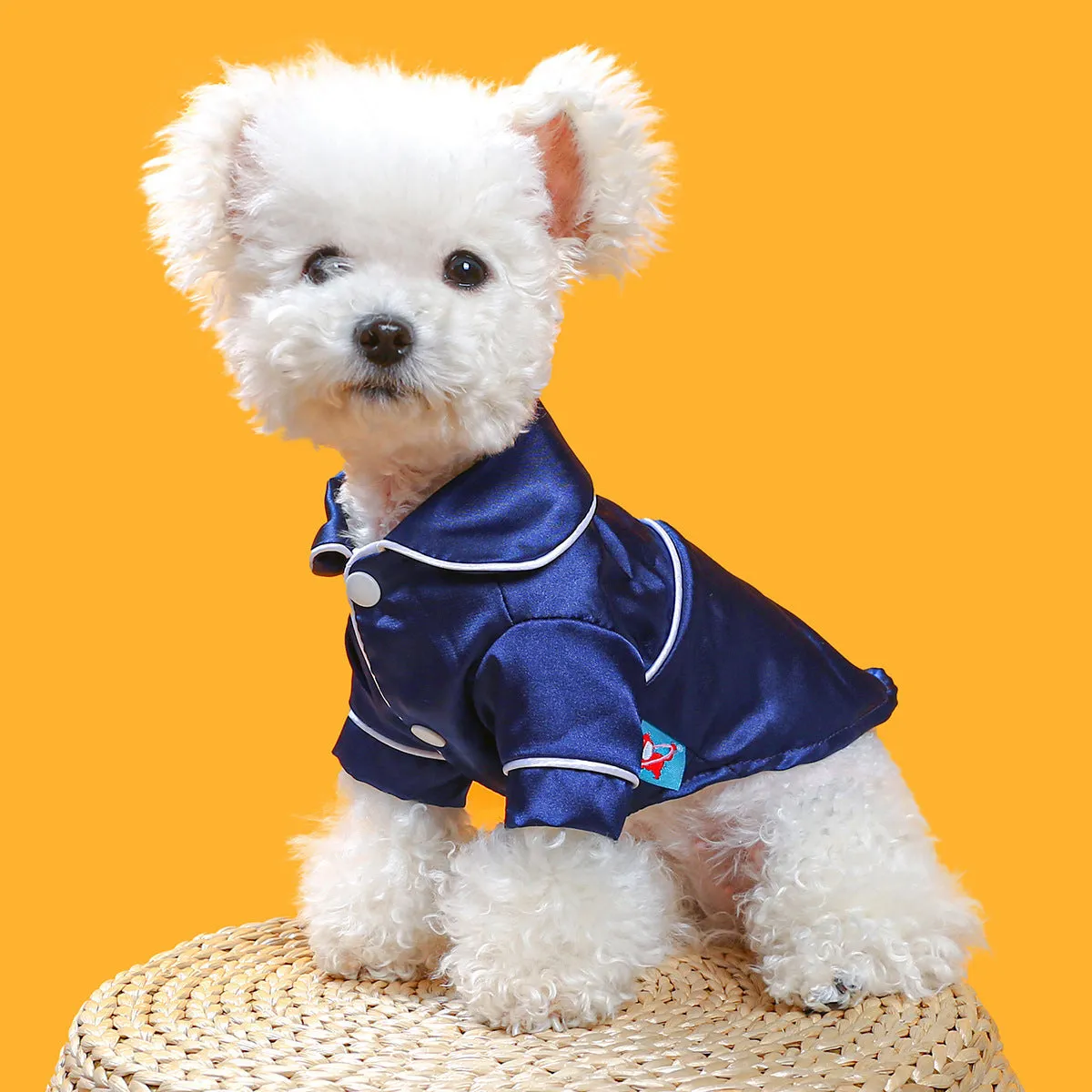 Cotton pet pyjamas in princess style for dogs, pink colour, size M