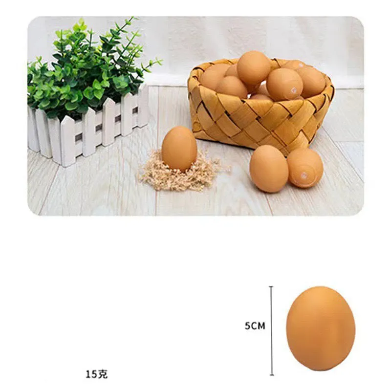 Simulation egg-shaped dog chew toy with squeaker sound for dental play