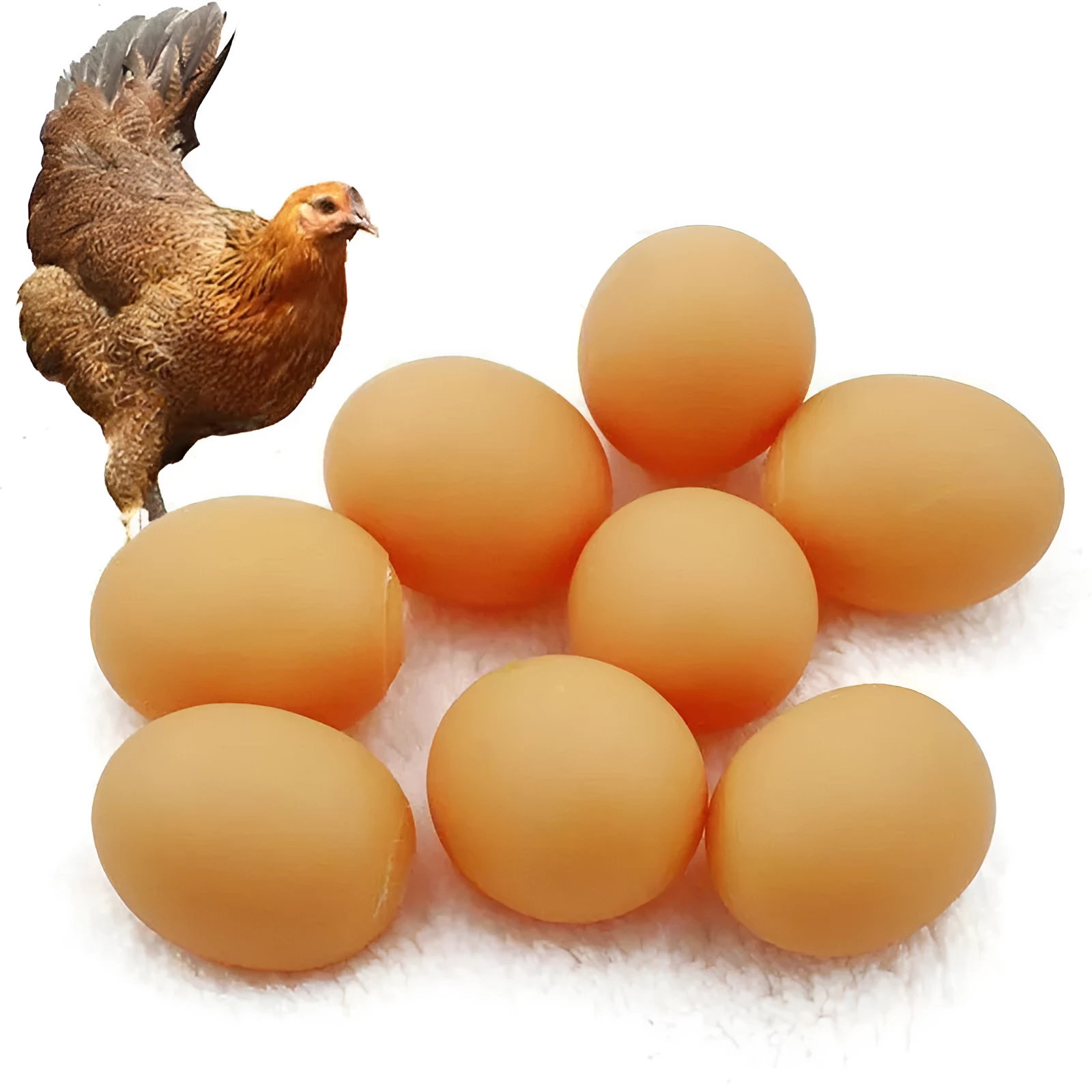 Simulation egg-shaped dog chew toy with squeaker sound for dental play