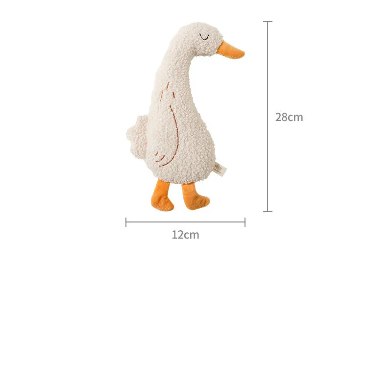 Cartoon dog grinding toy in fox or duckling design with sound paper core