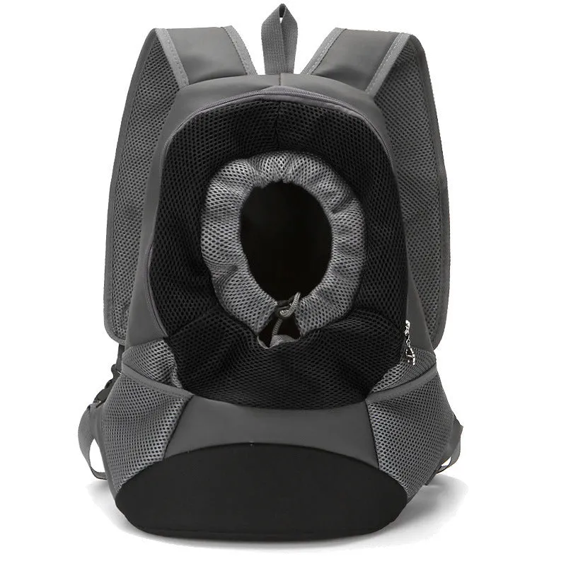 Breathable nylon pet backpack in solid colour for small dogs and cats under 20 kg