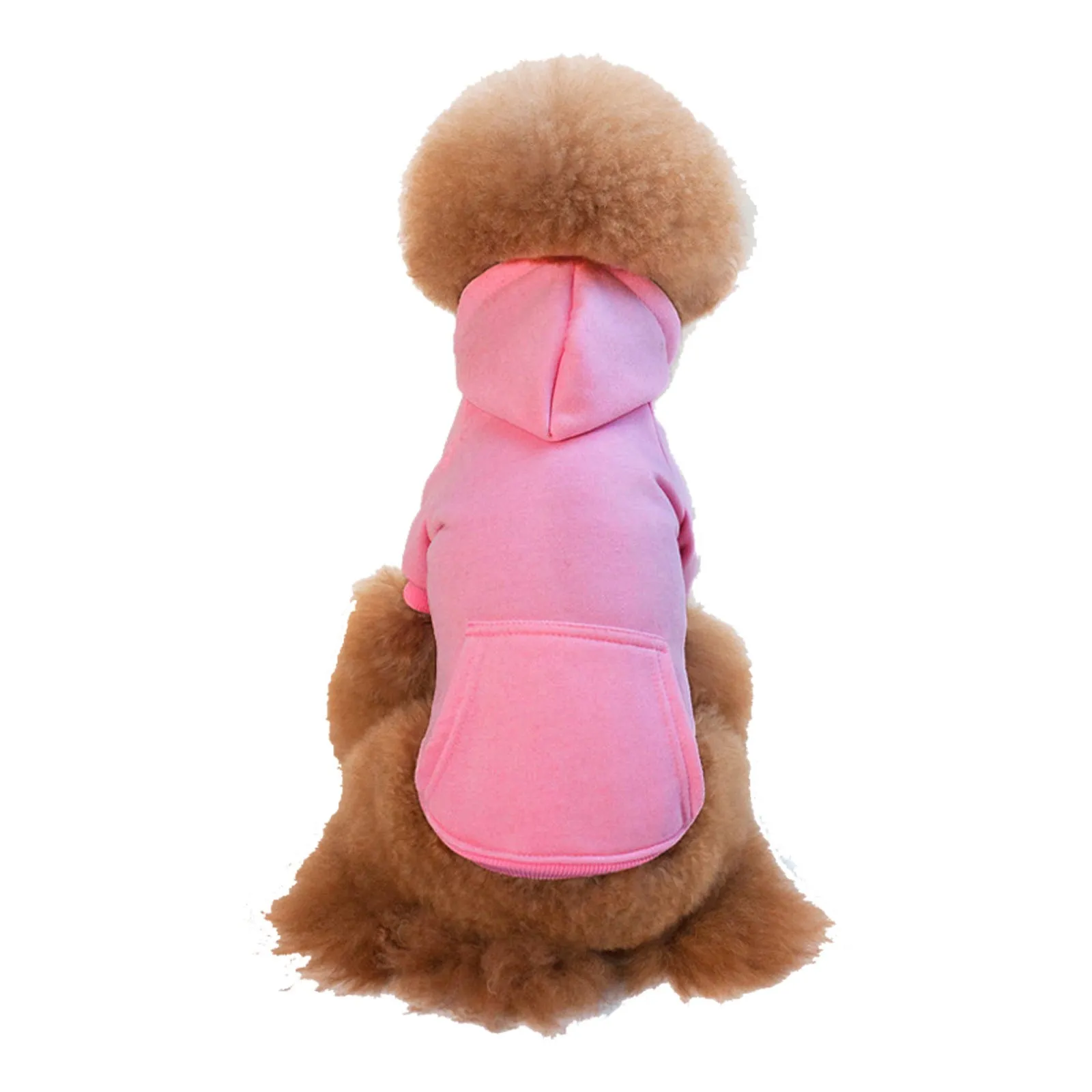 Fleece dog coat for small and medium sized dogs in blue, available in multiple sizes and colours