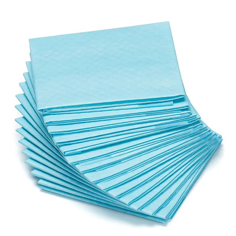 Pack of disposable pet urine pads showing different sizes and the bamboo charcoal deodorising model.