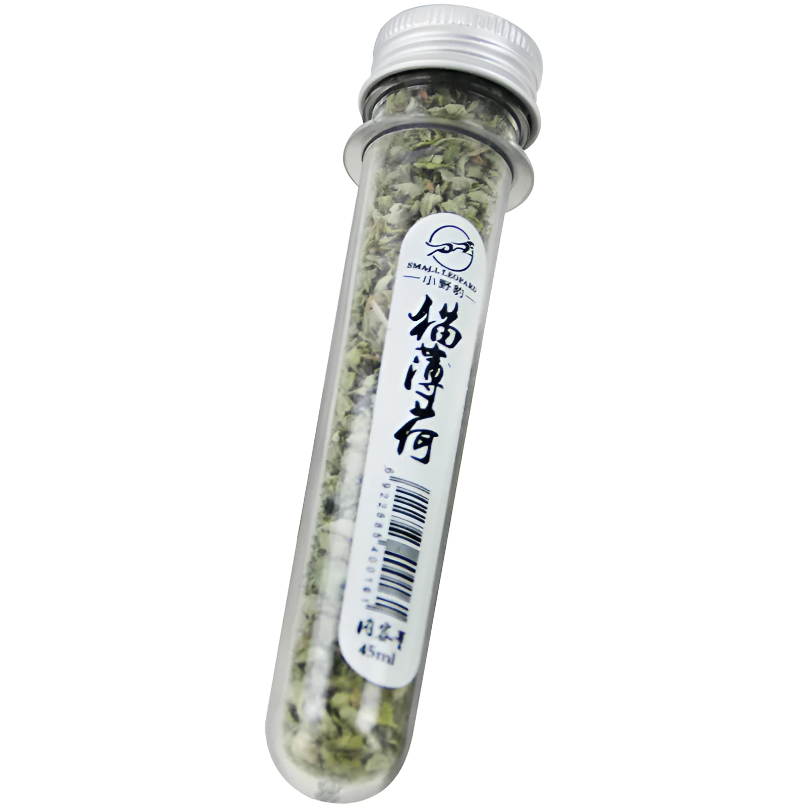 Single 45ml mint flavour catnip leaf snack in natural hand-picked catnip leaves