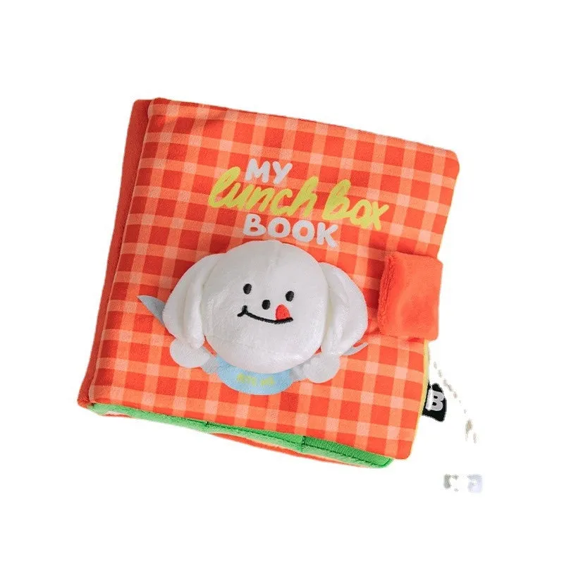 Cloth sniffing book puzzle toy for dogs and cats in green and orange models