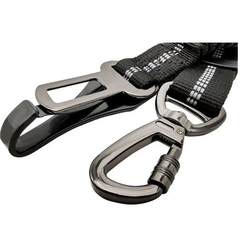 Pet multifunctional car reflective elastic seat belt nylon adjustable 54-90cm width 2.5cm