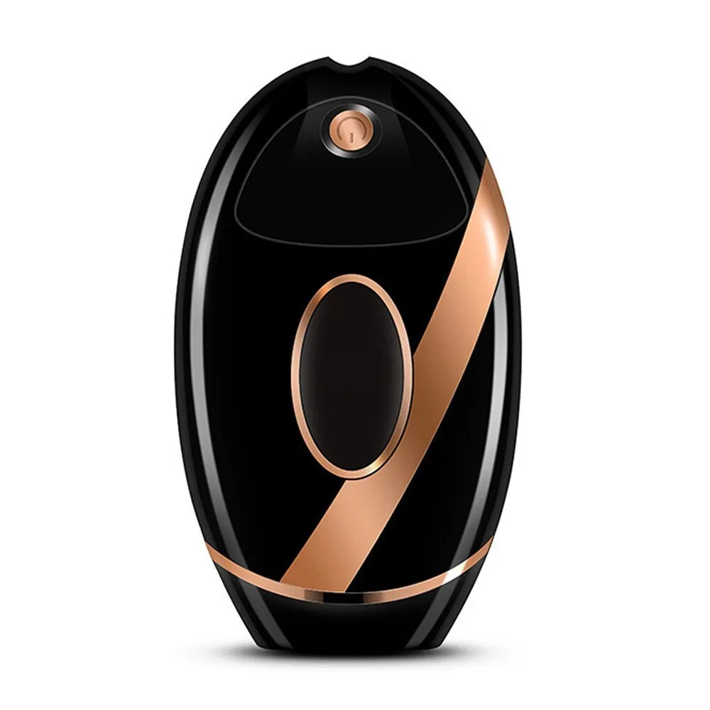 Black beauty laser hair removal machine with IPL technology, ABS body, 14 cm length, for home use on legs and face