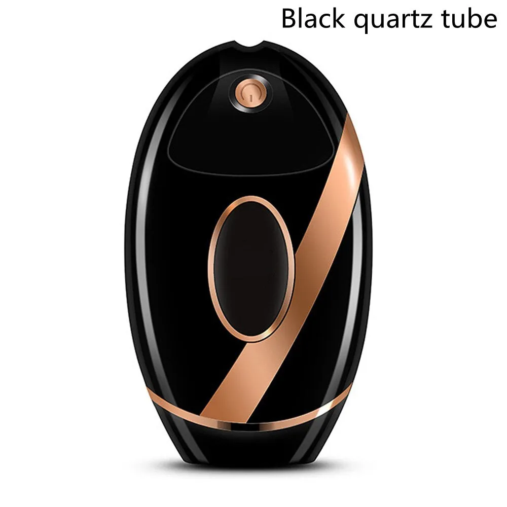 Black beauty laser hair removal machine with IPL technology, ABS body, 14 cm length, for home use on legs and face