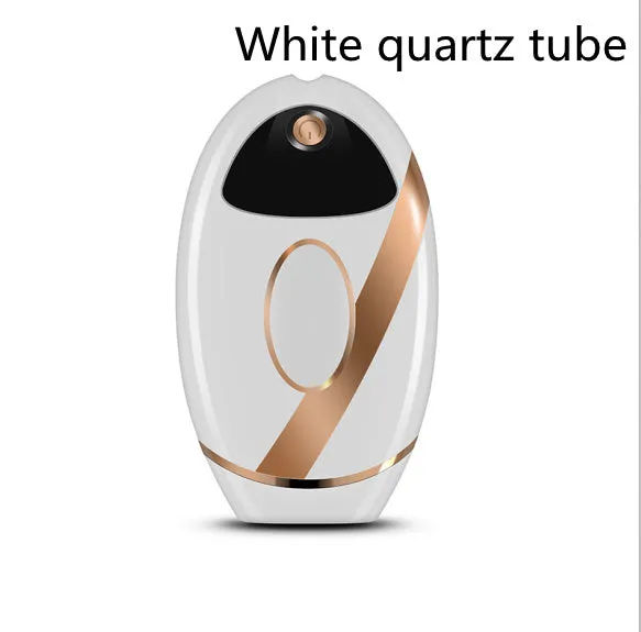 Black beauty laser hair removal machine with IPL technology, ABS body, 14 cm length, for home use on legs and face