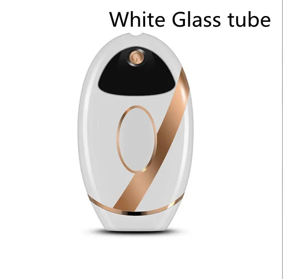 Black beauty laser hair removal machine with IPL technology, ABS body, 14 cm length, for home use on legs and face