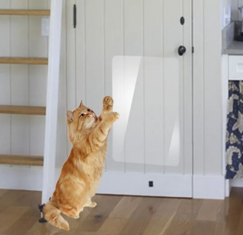 Transparent bucket cat scratch stickers PVC protective film 15x100cm and 30x100cm sizes