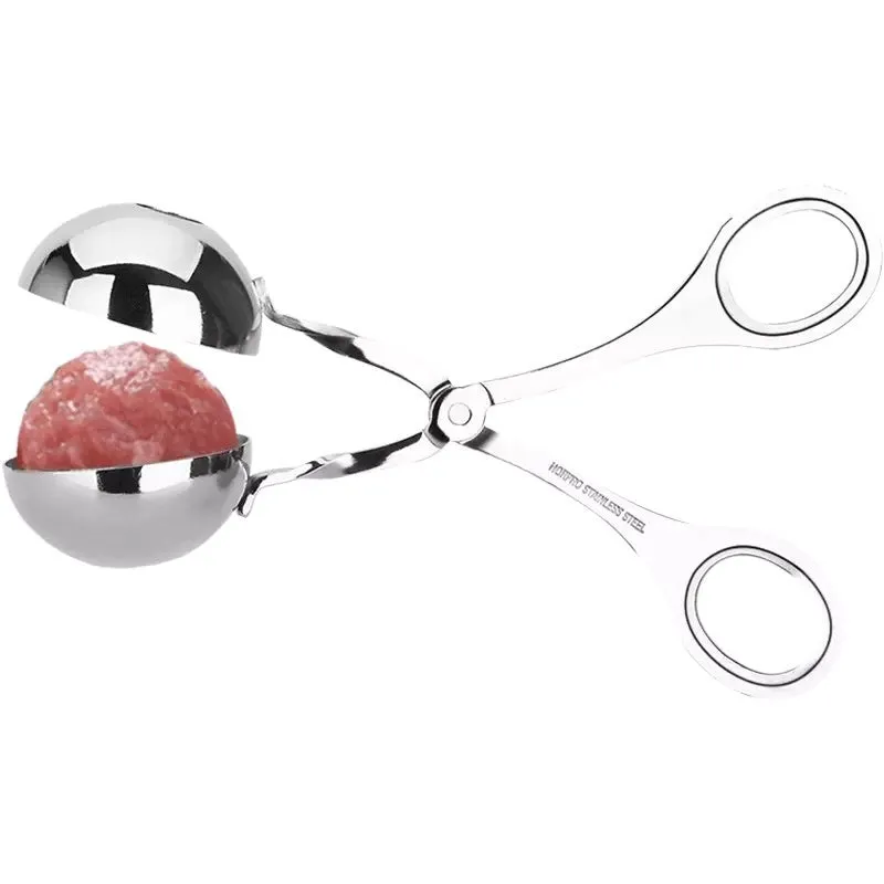 Stainless steel meatball scoop with non stick surface, 16cm length, M size 4.8cm diameter