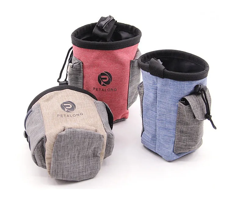 Pet out of the food bag airtight container in blue colour with scoop and closed lid