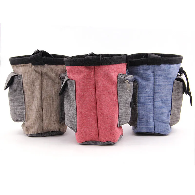 Pet out of the food bag airtight container in blue colour with scoop and closed lid