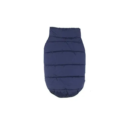 Cotton dog vest for small to medium dogs in red, blue, and brown colours