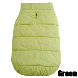 Cotton dog vest for small to medium dogs in red, blue, and brown colours