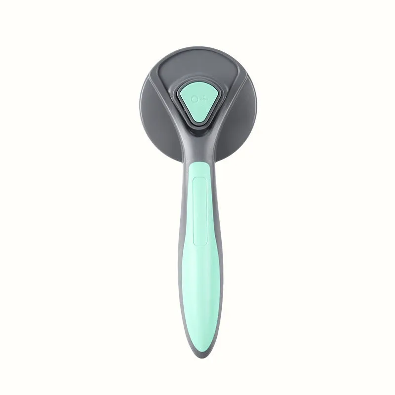 Stainless steel pin comb for dog and cat hair removal, 19.3cm, fresh mint colour