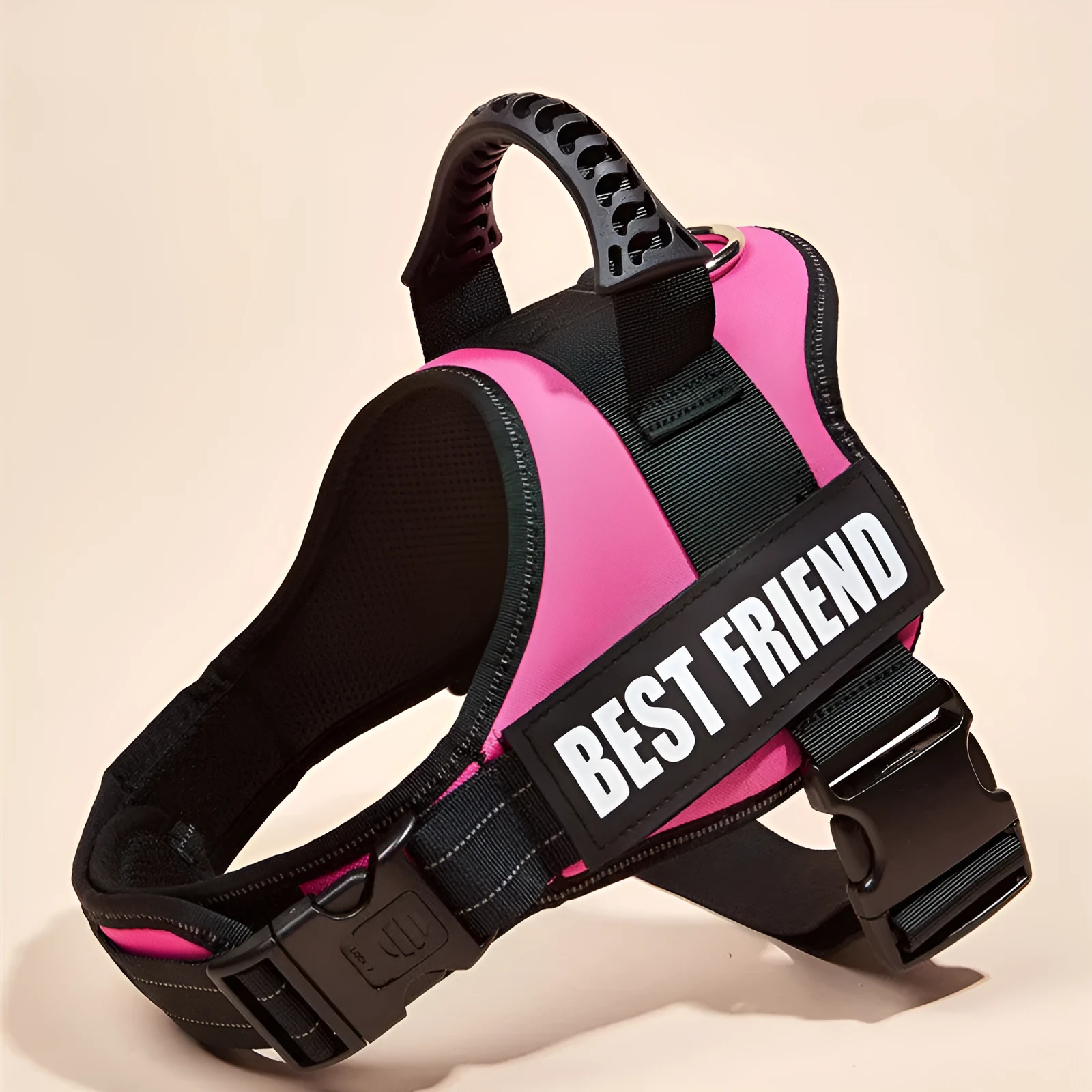 Nylon dog chest brace harness with Velcro strap in multiple sizes for large dogs