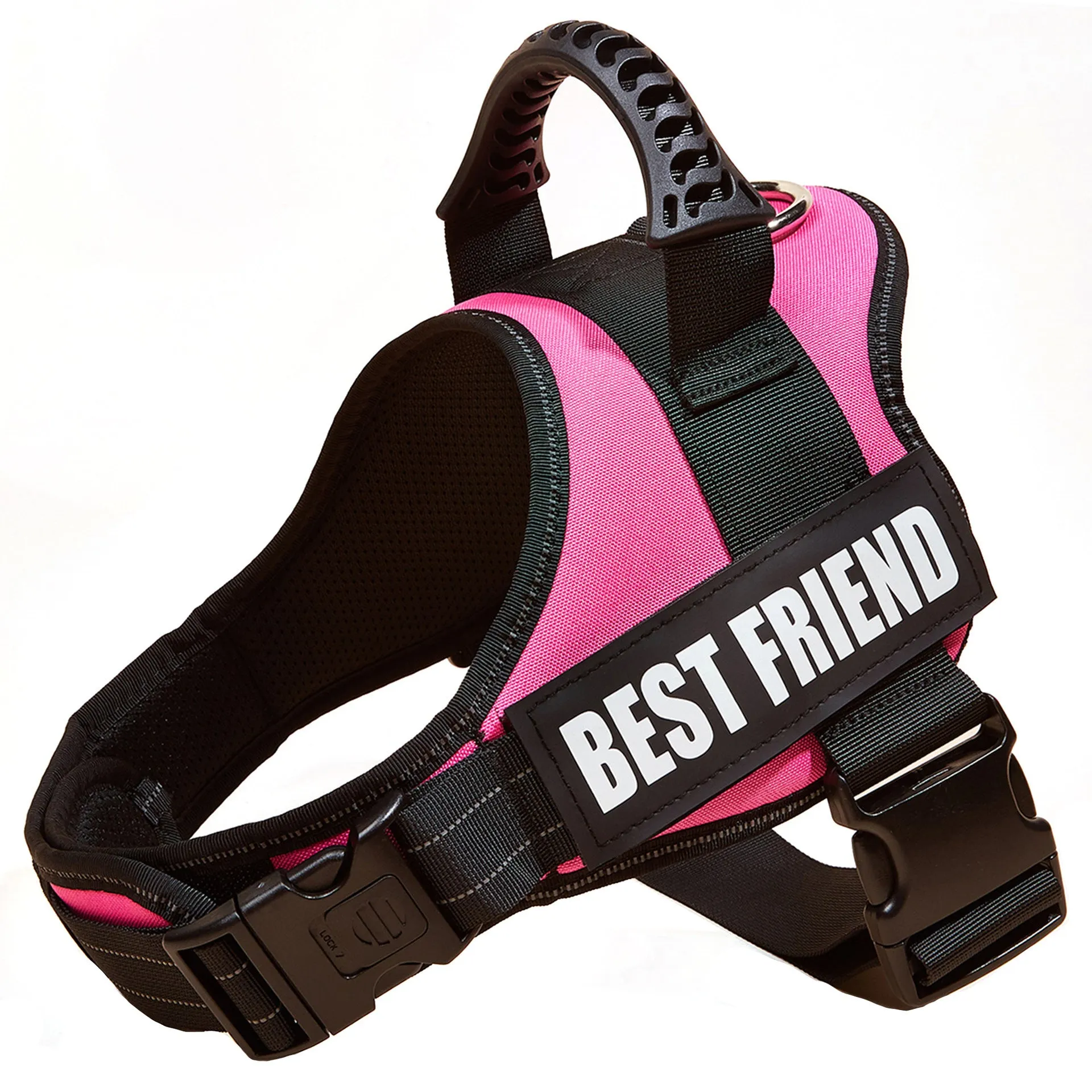 Nylon dog chest brace harness with Velcro strap in multiple sizes for large dogs
