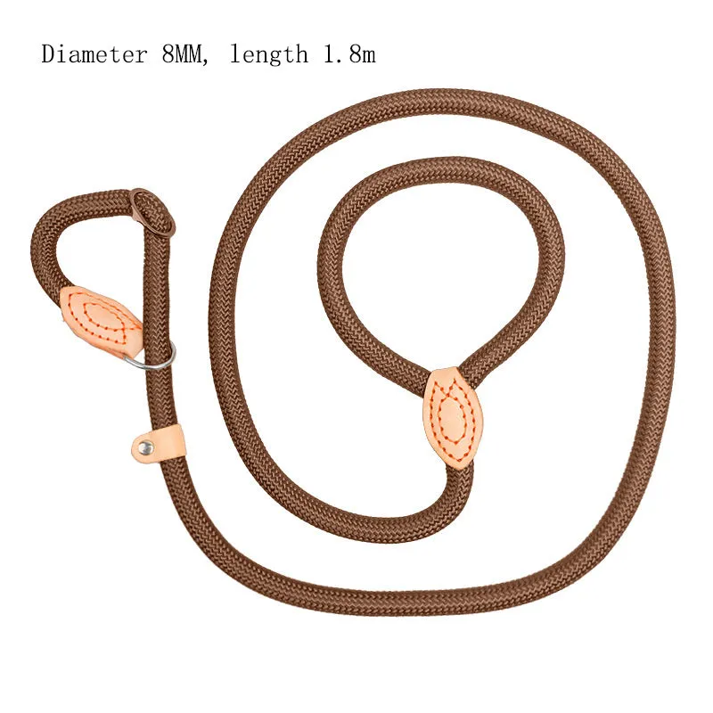 Specialised blast race dog training leash with automatic tightening rope collar in multiple colour options.