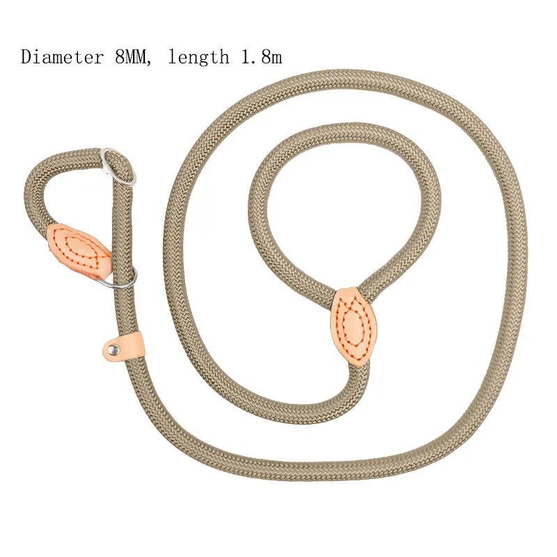 Specialised blast race dog training leash with automatic tightening rope collar in multiple colour options.