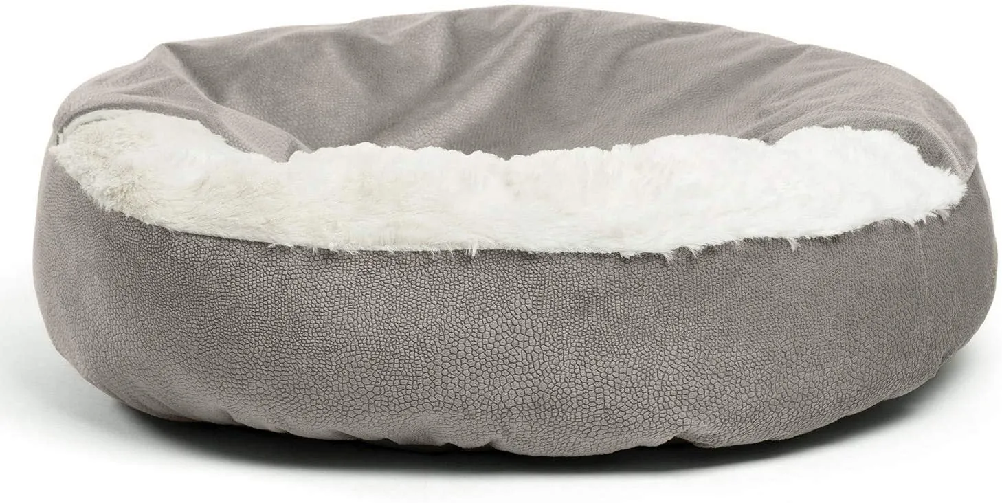 Classic quilt pet bed cover in suede and plush with 60x60x18cm size