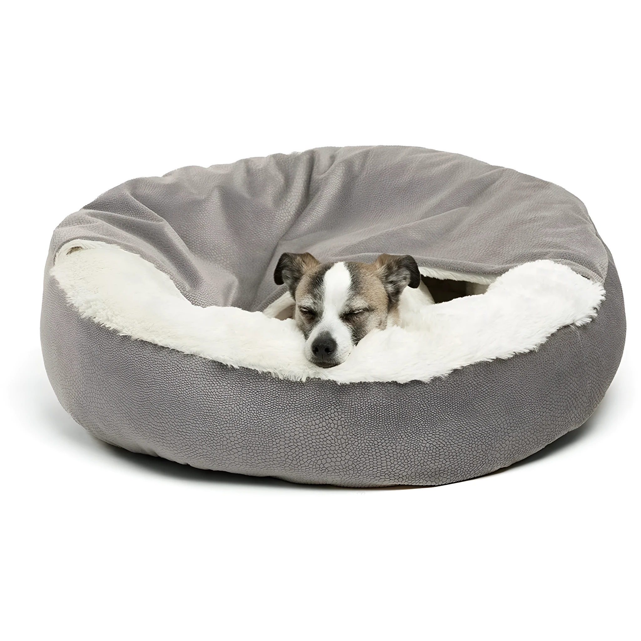 Classic quilt pet bed cover in suede and plush with 60x60x18cm size