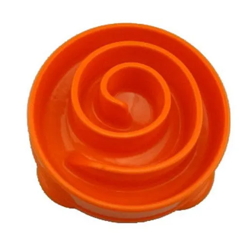 Blue puzzle anti-smashing dog slow food bowl made of ABS material, 28x28x5cm