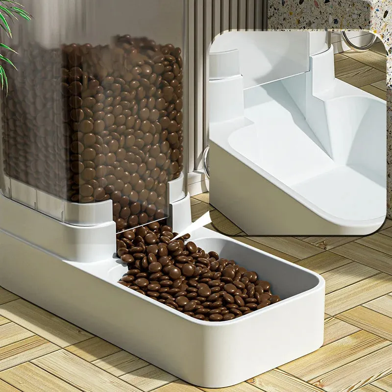 Plastic cat and dog water dispenser automatic feeder with large capacity see-through design 38l