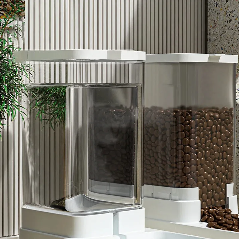 Plastic cat and dog water dispenser automatic feeder with large capacity see-through design 38l