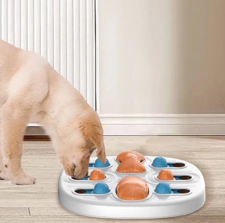 Plastic slow food feeder licking plate 34.5cm diameter pet busy disk style