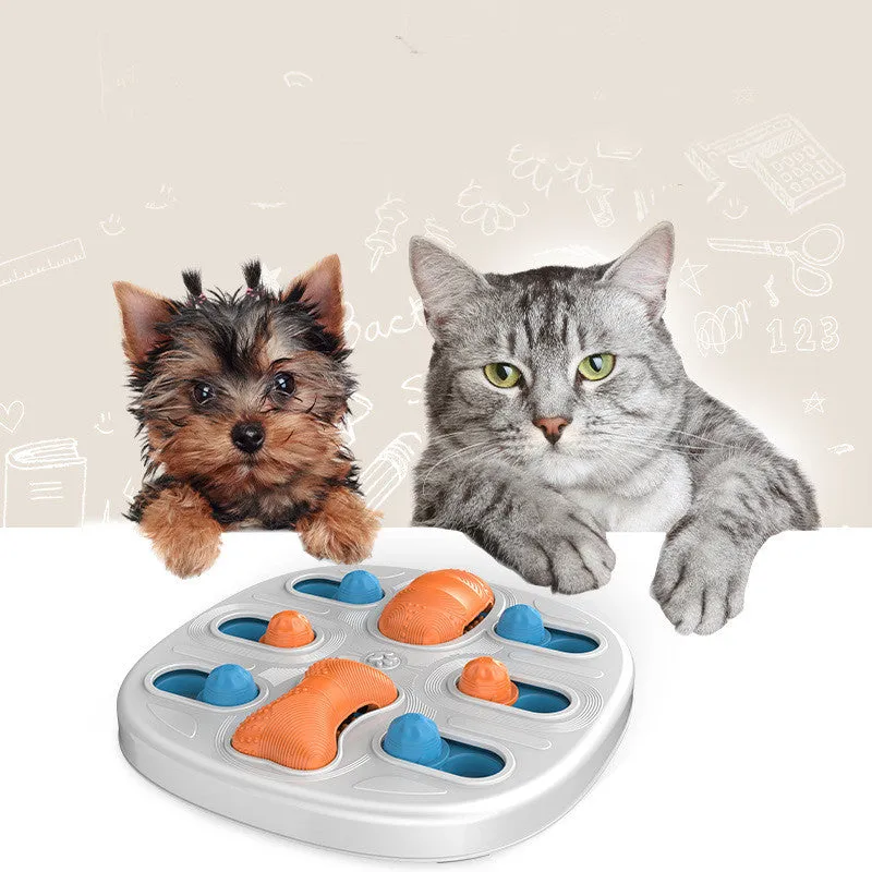 Plastic slow food feeder licking plate 34.5cm diameter pet busy disk style