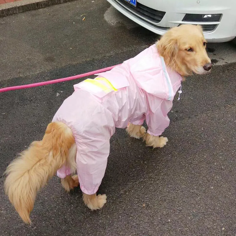 Waterproof dog raincoat in Camouflage colour for large breeds like Border Collie and German Shepherd