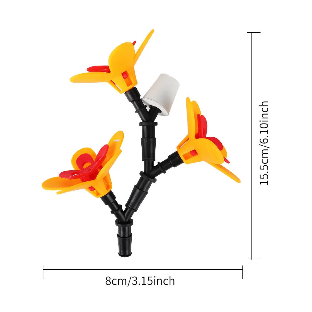 Outdoor wine bottle bird feeder for garden courtyard decoration with single head option