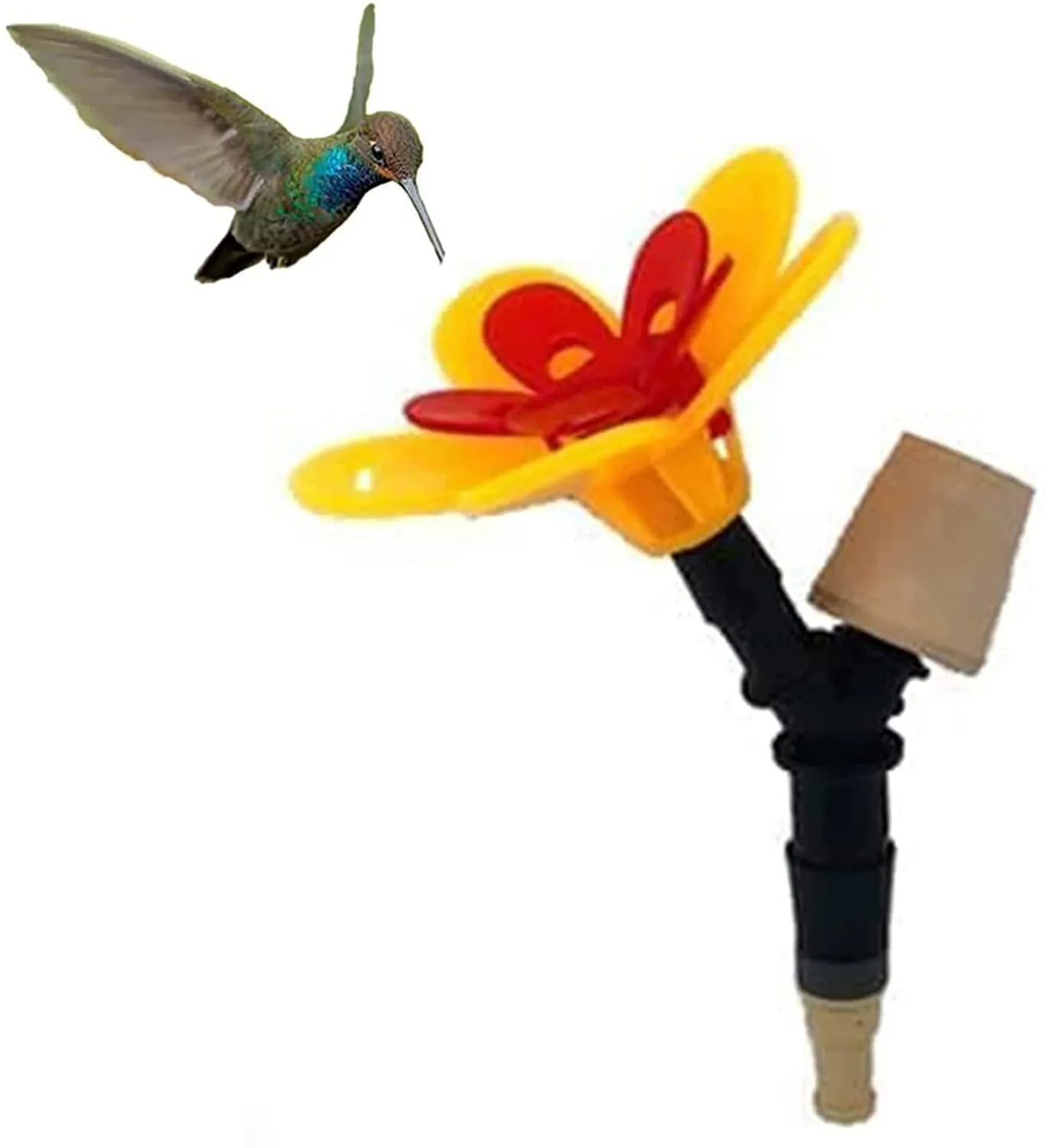 Outdoor wine bottle bird feeder for garden courtyard decoration with single head option