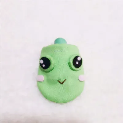Pet hamster wearing a bunny costume in a cute style, showing the thin fabric design