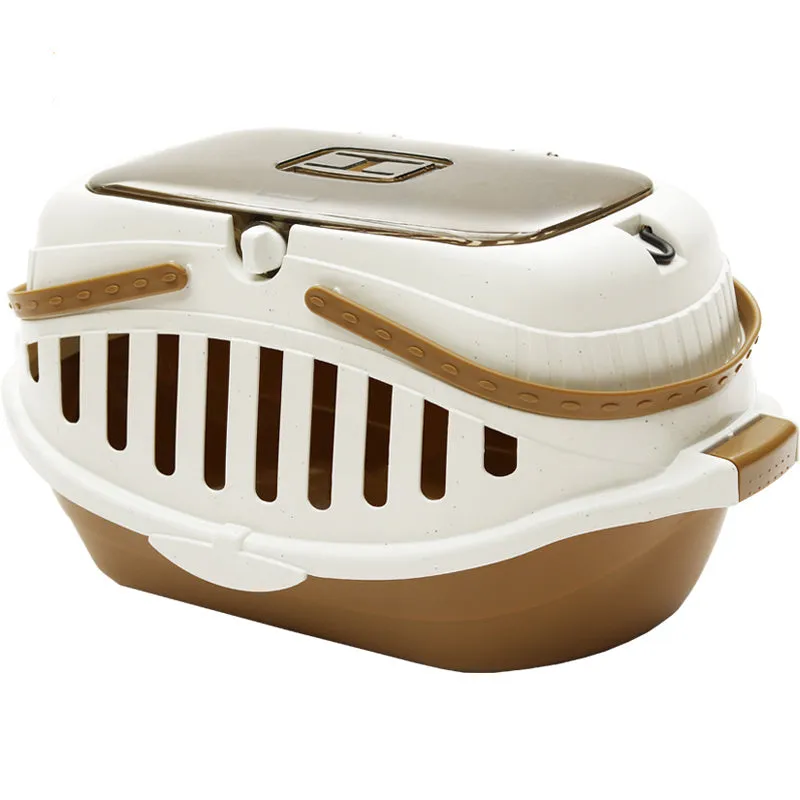 Macaron multipurpose carrying case for small pets in blue PP resin with anti-pressure and anti-corrosion features