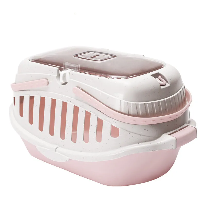 Macaron multipurpose carrying case for small pets in blue PP resin with anti-pressure and anti-corrosion features