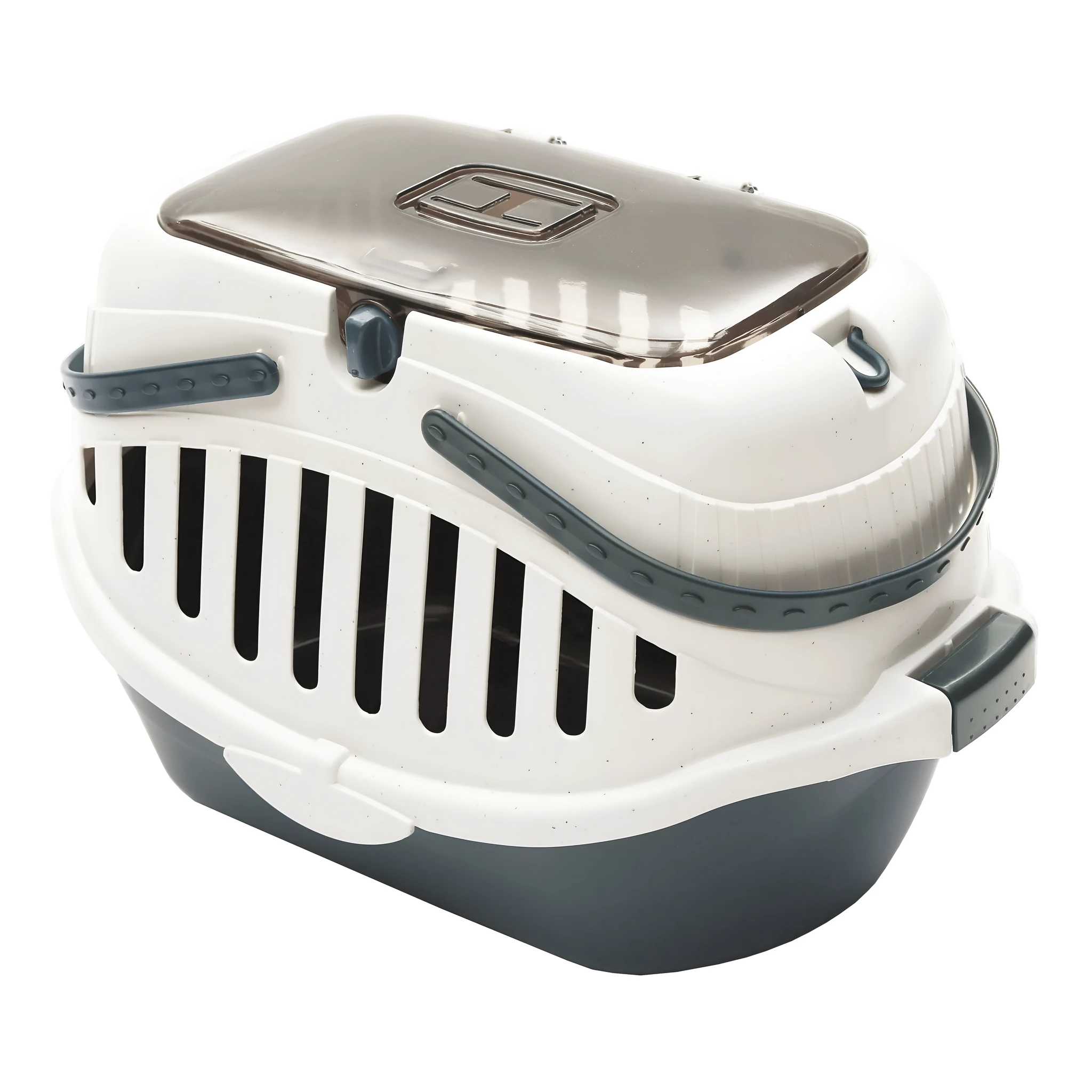 Macaron multipurpose carrying case for small pets in blue PP resin with anti-pressure and anti-corrosion features