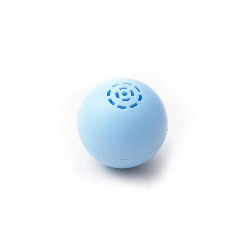 Self-hi pussy cat music ball with sounds and biteable texture in blue, green, and pink 46 mm