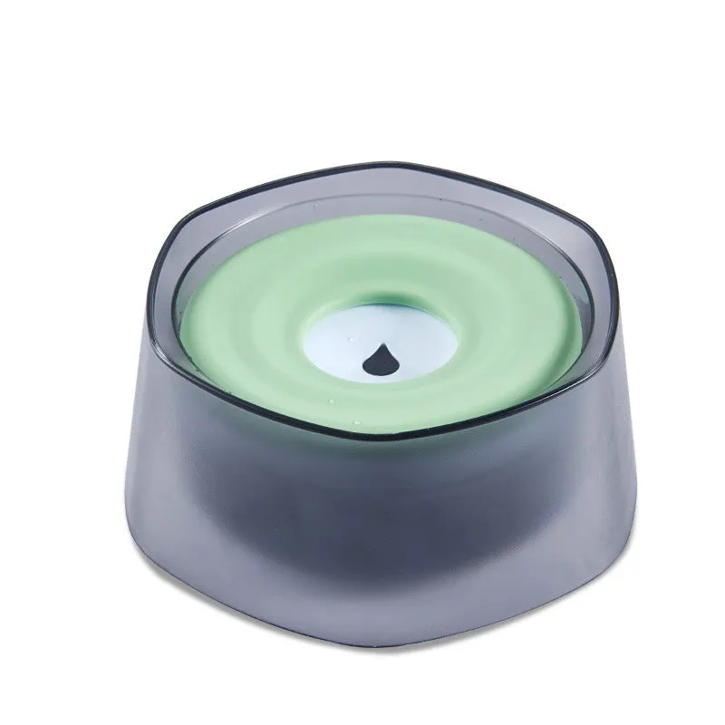 Pet buoyancy drinking bowl splash-proof floating water bowl for cats and small dogs in blue