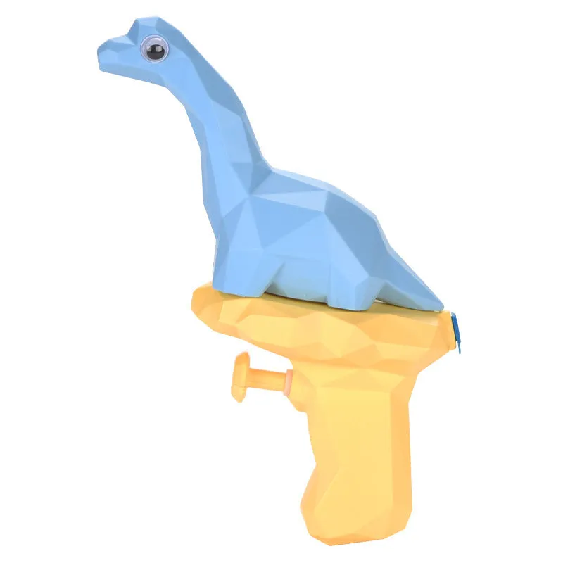 Cartoon dinosaur water gun toy in Tyrannosaurus style, plastic mini press spray for kids 4-6 outdoor play