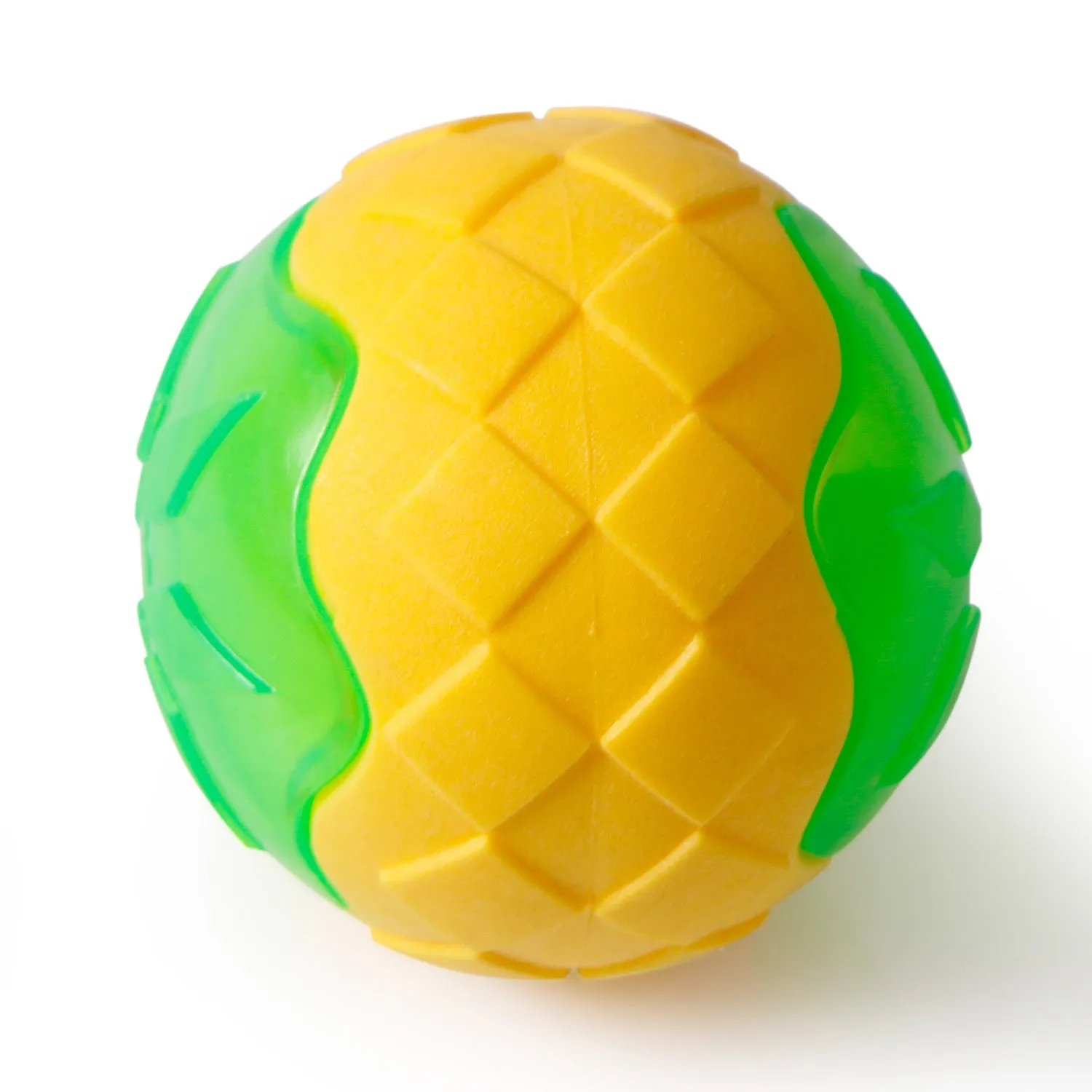 Blue dog toy ball with audible and glow features made from TPR material for chewing and floating play