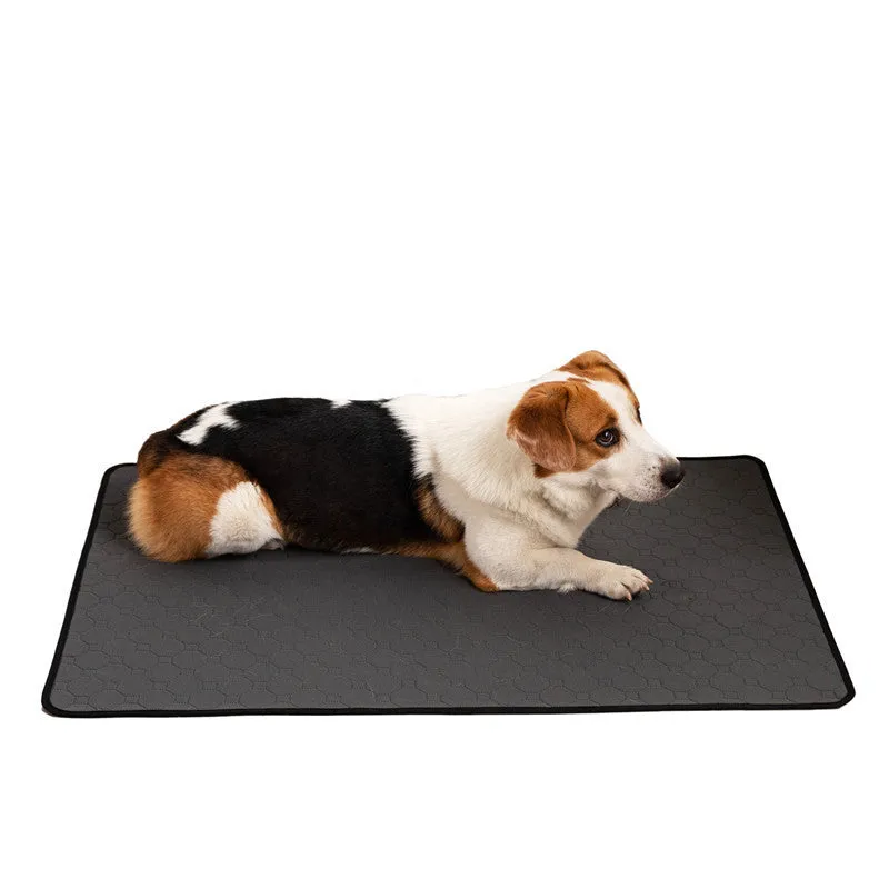 Repeated water absorption cloth dog training pad in grey colour with washable reusable design
