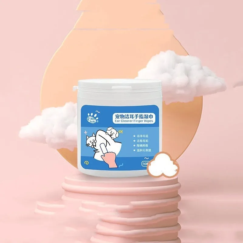 Pet finger wipes dental and ear cleaning kit thickened finger cots for dogs and cats